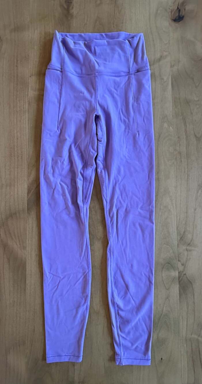 Calia Purple Essential Spliced High Rise 7/8 Leggings